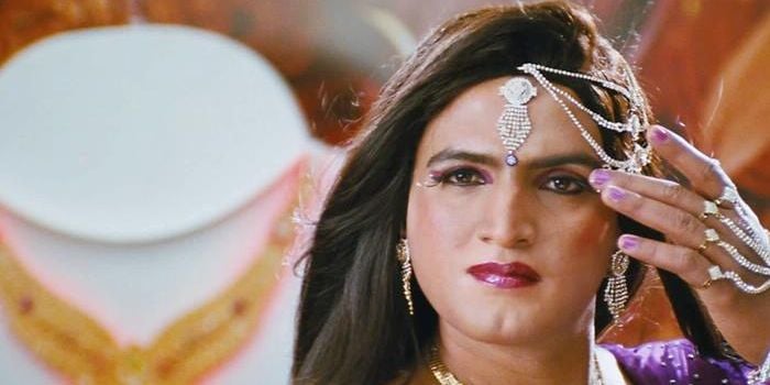 santhanam lady getup